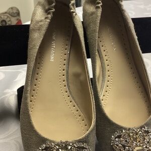 Adrienne VITTADINI flats size 6. Details galore BLING 💃💃💃💃💃